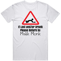 If Lost Or Drunk Return To Malik Monk T Shirt