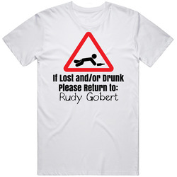 If Lost Or Drunk Return To Rudy Gobert T Shirt