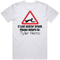 If Lost Or Drunk Return To Tyler Herro T Shirt