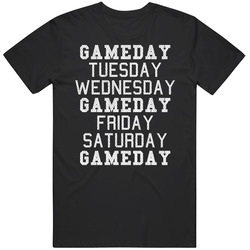 Weekdays And Gamedays Football Fan Funny T Shirt
