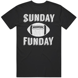 Sunday Funday Jersey Texture Fan T Shirt