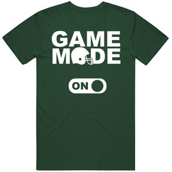 Football Game Mode On Videogame Style Green T Shirt