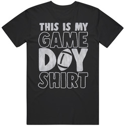 This Is My Game Day Football Jersey Texture T Shirt