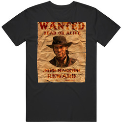 Red Dead Redemtion 2 Wanted Poster Vintage Video Game T Shirt