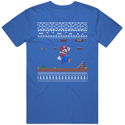 Super Mario Video Game Ugly Christmas Sweater T Shirt Super Mario Video Game Ugly Christmas Sweater T Shirt