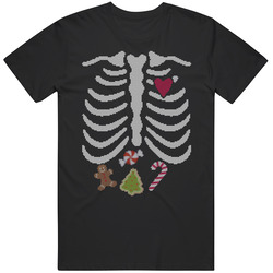 Ugly Chrsitmas Sweater Rib Cage Spirit T Shirt Ugly Chrsitmas Sweater Rib Cage Spirit T Shirt