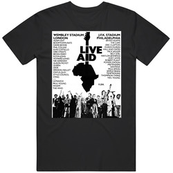 Live Aid Wembley Stadium Jfk Stadium Vintage Concert T Shirt