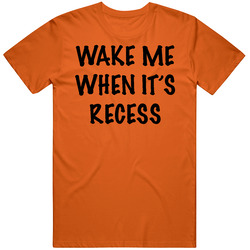 Bart Simpson Wake Me When It's Recess Funny T Shirt