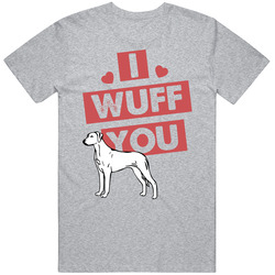 Rhodesian Ridgeback I Wuff Love You Pet Owner T Shirt Rhodesian Ridgeback I Wuff Love You Pet Owner T Shirt