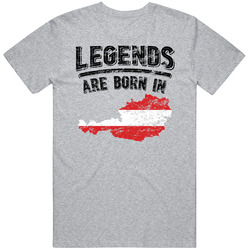 Legends Are Born In Austria Vintage T Shirt Legends Are Born In Austria Vintage T Shirt