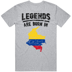 Legends Are Born In Colombia Vintage T Shirt Legends Are Born In Colombia Vintage T Shirt