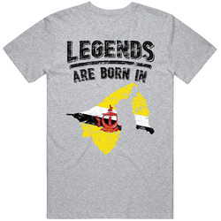 Legends Are Born In Brunei Vintage T Shirt Legends Are Born In Brunei Vintage T Shirt