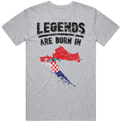 Legends Are Born In Croatia Vintage T Shirt Legends Are Born In Croatia Vintage T Shirt