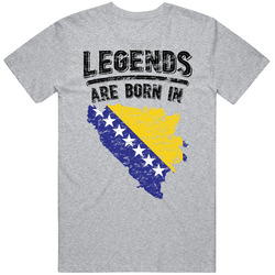Legends Are Born In Bosnia And Herzegovina Vintage T Shirt Legends Are Born In Bosnia And Herzegovina Vintage T Shirt