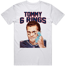 Tommy Six Rings Tom Brady Football Master Fan T Shirt