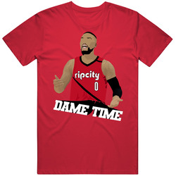 Dame Time Damian Lillard Cartoon T Shirt