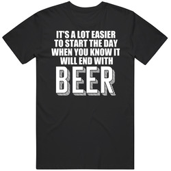 End The Day With Beer Funny Drinking T Shirt End The Day With Beer Funny Drinking T Shirt