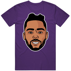 D'angelo Russell Cartoon Big Head T Shirt
