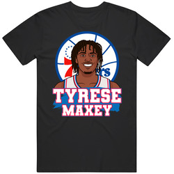 Tyrese Maxey Player Cartoon T Shirt