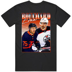 Evan Bouchard 90s Style T Shirt