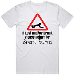 If Lost Or Drunk Return To Brent Burns T Shirt
