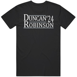 Tim Duncan David Robinson For President '24 San Antonio Basketbal