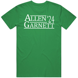 Ray Allen Kevin Garnett For President '24 Boston Basketball Fan T