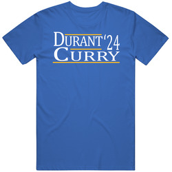Kevin Durant Stephen Curry For President '24 Golden State Basketb