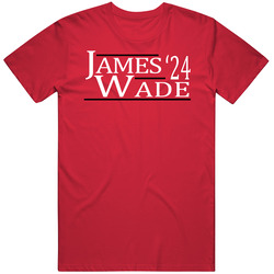 Lebron James Dwyane Wade For President '24 Miami Basketball Fan T