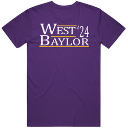 Jerry West Elgin Baylor For President '24 Los Angeles L Basketbal