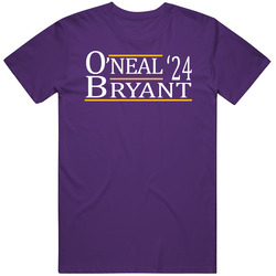 Shaquille O'neal Kobe Bryant For President '24 Los Angeles L