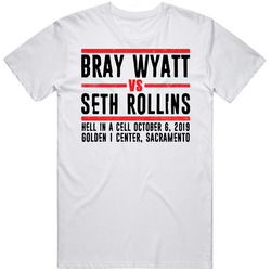 Bray Wyatt Vs Seth Rollins Hell In A Cell Retro Look T Shirt