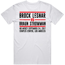 Brock Lesnar Vs Braun Strowman No Mercy Retro Look T Shirt