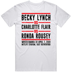 Becky Lynch Vs Charlotte Flair Vs Ronda Rousey Wrestlemania 35 Retro L