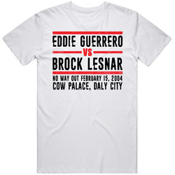 Eddie Guerrero Vs Brock Lesnar No Way Out Retro Look T Shirt