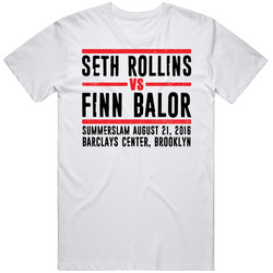 Seth Rollins Vs Finn Balor Summerslam Retro Look T Shirt