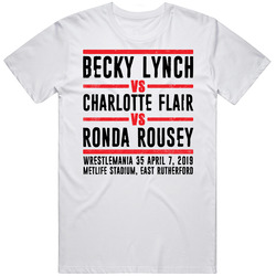 Becky Lynch Vs Charlotte Flair Wrestlemania 35 Retro Look T Shirt
