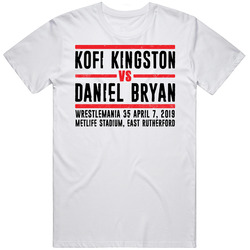 Kofi Kingston Vs Daniel Bryan Wrestlemania 35 Retro Look T Shirt