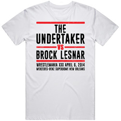 The Undertaker Vs Brock Lesnar Wrestlemania 30 Retro Look T Shirt