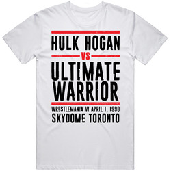 Hulk Hogan Vs Ultimate Warrior Wrestlemania Vi Retro Look T Shirt