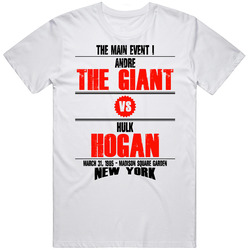 Andre The Giant Vs Hulk Hogan The Main Event I Retro Look T Shirt