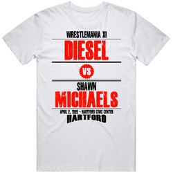 Diesel Vs Shawn Michaels Wrestlemania Xi Retro Look T Shirt