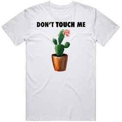 Don't Touch Me Cactus Cute Watercolor T Shirt