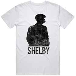 Peaky Blinders Shelby Silhoutte Tv Bbc Logo Fan T Shirt