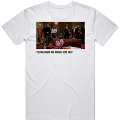 S01e19 The One Where The Monkey Gets Away Friends Tv Show Fan T Shirt