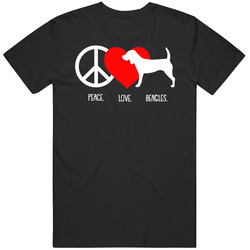 Peace Love Beagles Dog Owner Puppy Fan T Shirt Peace Love Beagles Dog Owner Puppy Fan T Shirt