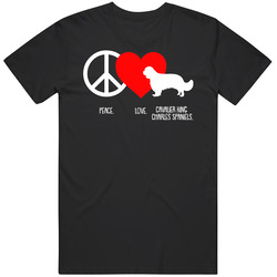 Peace Love Cavalier King Charles Spaniels Dog Owner Puppy Fan T Shirt Peace Love Cavalier King Charles Spaniels Dog Owner Puppy Fan T Shirt