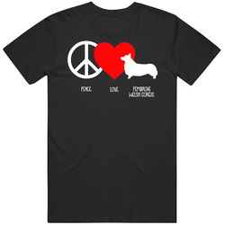 Peace Love Pembroke Welsh Corgis Dog Owner Puppy Fan T Shirt Peace Love Pembroke Welsh Corgis Dog Owner Puppy Fan T Shirt