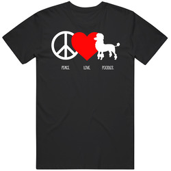 Peace Love Poodles Dog Owner Puppy Fan T Shirt Peace Love Poodles Dog Owner Puppy Fan T Shirt