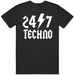 24 7 Techno Music Nerd Fan T Shirt